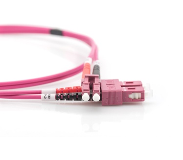 Assmann OM4, LC/SC, 7m Multi-color, Paars, Rood, Wit, Zwart