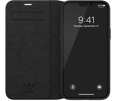 Adidas Trefoil Book Case - Apple iPhone 12 Pro Max (6.7") - Zwart Zwart