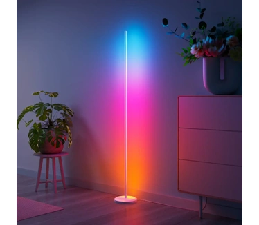 Nanoleaf Matter Smart Multicolor Floor Lamp - Slimme Vloerlamp - RGBW - Werkt met Apple Home/Google Home/ Amazon Alexa - Wit
