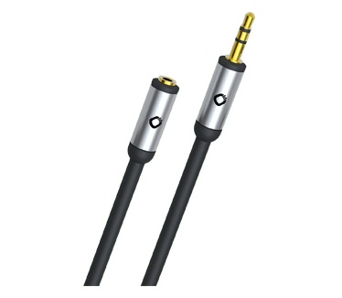 Oehlbach i-Connect J-35 EX Mobiele audiokabel, 3,5 mm jack verlenging Zwart