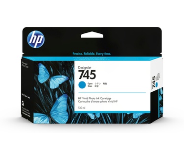 HP 745 cyaan DesignJet inktcartridge, 130 ml