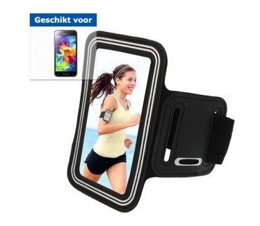 qMust Sport armband Samsung Galaxy S5 Mini (Grey/Black)