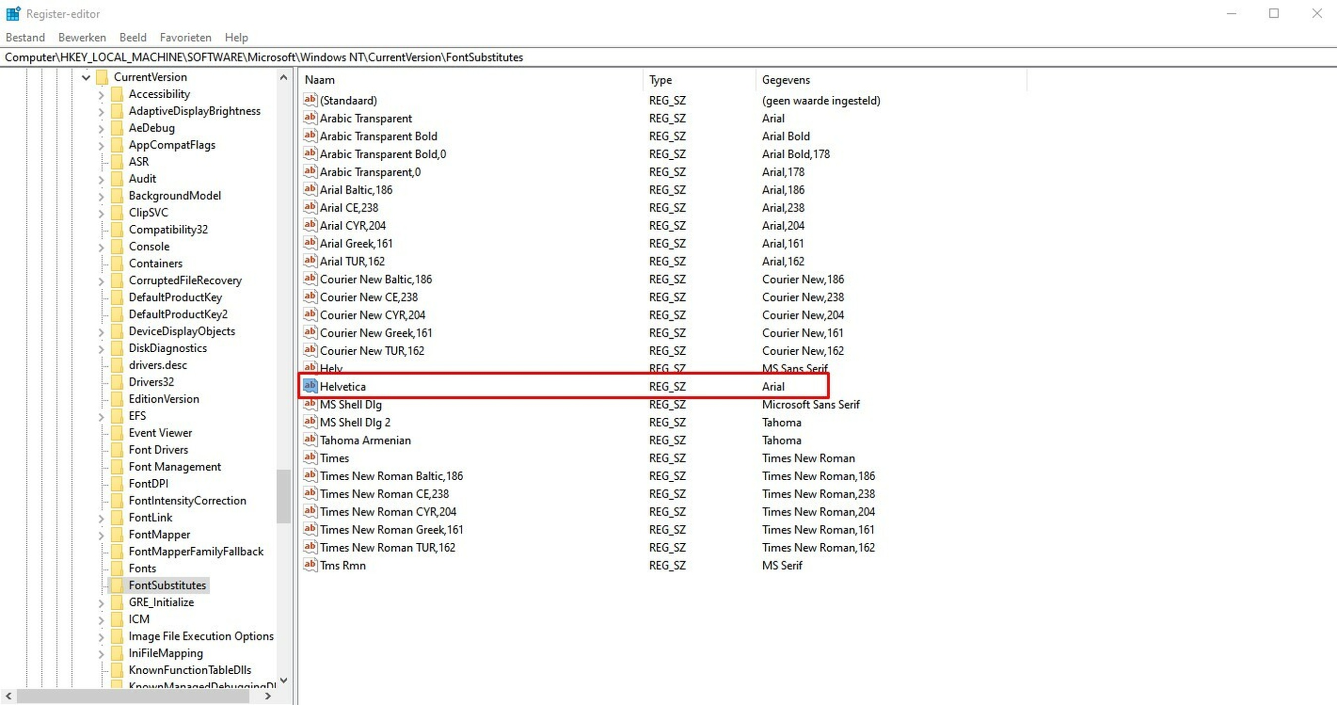 Windows toont ander lettertype dan zou moeten tekst onleesb Windows