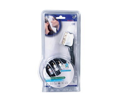 HQ Products 1.5m SCART - 3x RCA