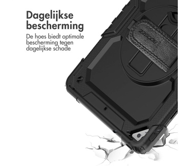 Accezz Rugged Backcover met schouderstrap iPad Air 10.5 / Pro 10.5 - Zwart