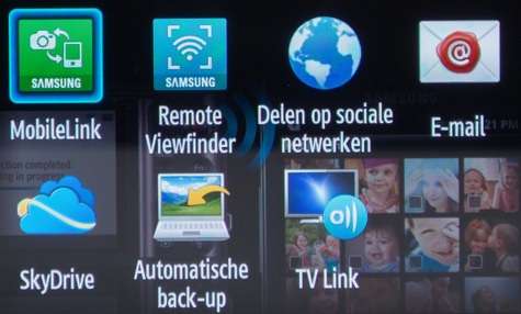 Samsung NX20 wifi hoofdmenu Samsung NX20 wifi hoofdmenu