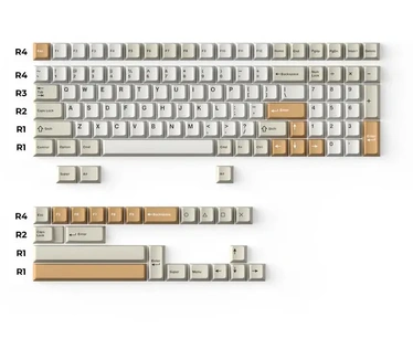 Keychron Double Shot Cherry PBT Full Keycap Set - Camel