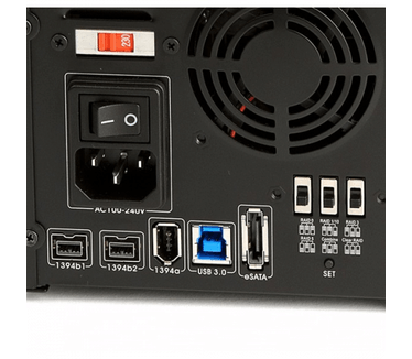 Oyen Digital Mobius 5-bay FireWire 800, eSATA, USB 3.0 RAID systeem