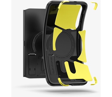 Spigen Galaxy S25 Edge Case Tough Armor AI (MagFit) Zwart