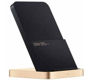 Xiaomi Mi Draadloze Stand Qi Oplader - 50W - Zwart/Goud