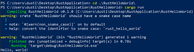 Rust Hello World [9778]