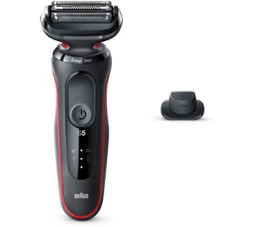 Braun Series 5 50-R1200s Elektrisch Scheerapparaat Met Precisietrimmer, Rood