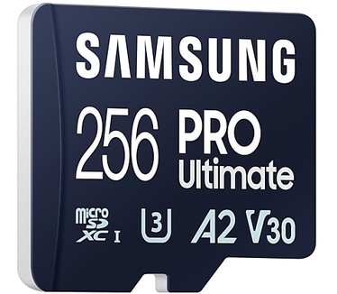 Samsung Pro Ultimate microSD card 256GB + USB-adapter
