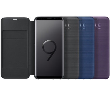 Samsung Galaxy S9 Flip LED Wallet (Galaxy S9) Paars