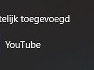 YouTube als pwa op Windows 10, januari 2021