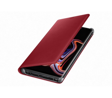 Samsung Galaxy Note 9 Leather Wallet Cover Rood