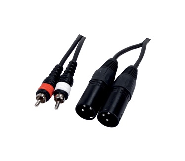 HQ Products 1.5m 2xRCA/2xXLR M/M