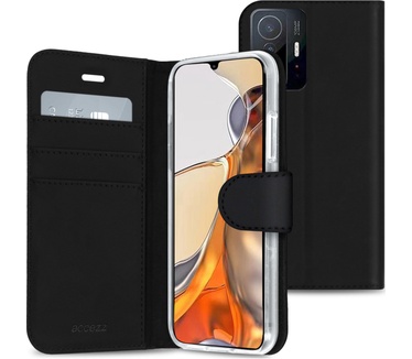 Accezz Wallet Softcase Bookcase Xiaomi 11T (Pro) - Zwart