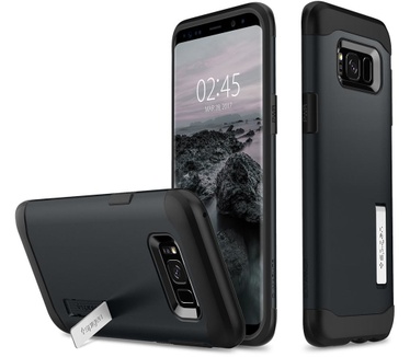Spigen Slim Armor Samsung Galaxy S8 Plus Case - 571CS21121 Gunmetal Grijs