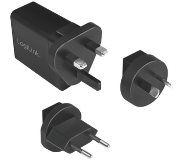 LogiLink USB socket travel adapter for QC 3, 18W