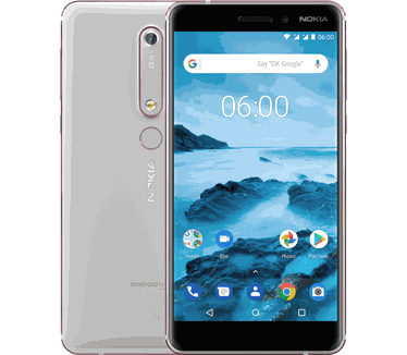 Nokia 6 (2018) 3GB ram, 32GB opslag Wit