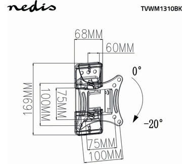Nedis TVWM1310BK