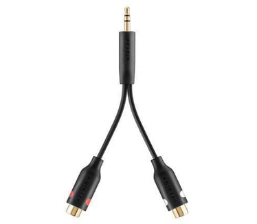 Belkin Audio Adapter 3.5mm/2xRCA M/F 0.1m