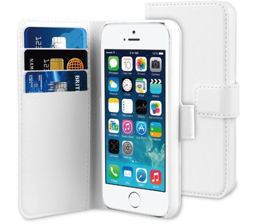BeHello iPhone 5 / 5S / SE Wallet Case White