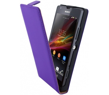 Mobiparts Mobiparts Premium Flip Case Sony Xperia SP Purple