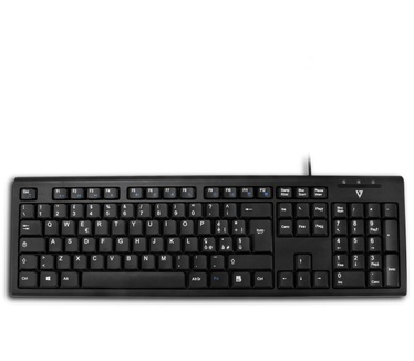 V7 USB Wired Keyboard and Mouse Combo, Italian