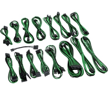 Cablemod C-Series AXi/HXi/RM (kabelset zwart/groen) Groen, Zwart