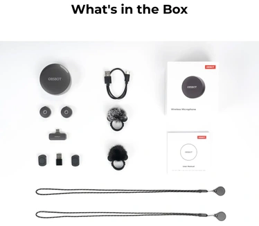 OBSBOT Vox Wireless Live Streaming Microphone