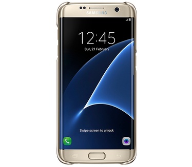 Samsung Galaxy S7 edge Clear Cover  Goud