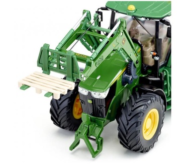 Siku Control, John Deere 7310R Tractor met voorlader groen metaal,kunststof 1:32 op afstand bestuurbaar via bluetooth-app excl. controller