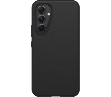 Otterbox OtterBox React-hoesje voor Galaxy A54 5G, schokbestendig, valbestendig, ultradun, beschermende, getest volgens militaire standaard, Antimicrobieel, Zwart, Geen retailverpakking