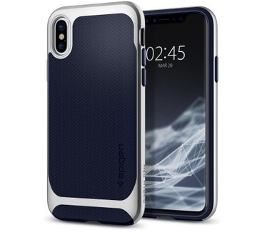 Spigen Apple iPhone X Hoesje Neo Hybrid Zilver