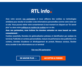 RTL BE Cookiebanner