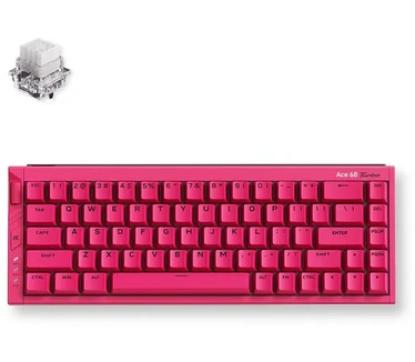 MCHOSE Ace 68 Turbo Full-aluminum Esports Hall Effect Keyboard Berry Red