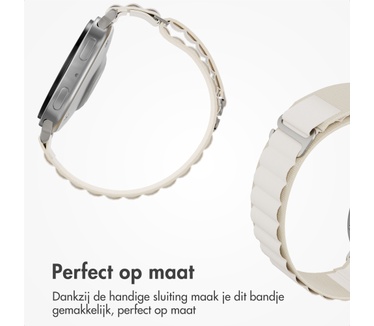 Accezz Nylon Alpine bandje voor de Samsung Galaxy Watch 9 (40/44mm) / Watch 8 (40/44mm) / Classic (46mm) - Sterrenlicht