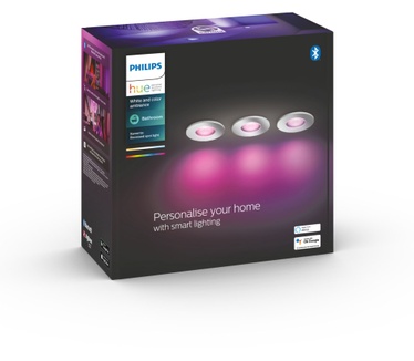 Philips Hue Xamento badkamerinbouwspot - wit en gekleurd licht - 3-pack Grijs