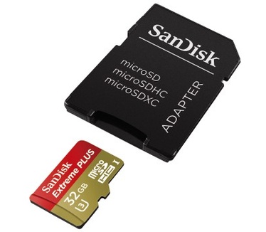 Sandisk Extreme PLUS microSDHC UHS-I Card 32GB