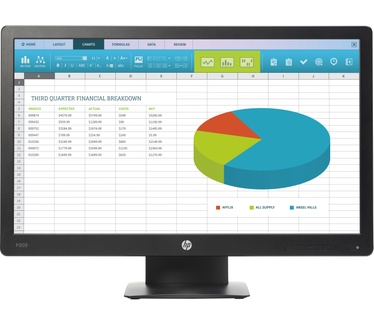 HP ProDisplay P203 (X7R53AA) Zwart