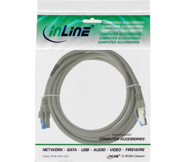 InLine Cat.6A, S/FTP, 500MHz, 30m Grijs