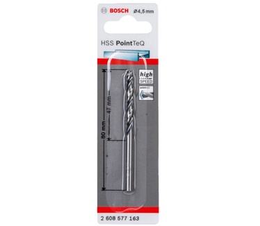 Bosch HSS spiraalboren PointTeQ