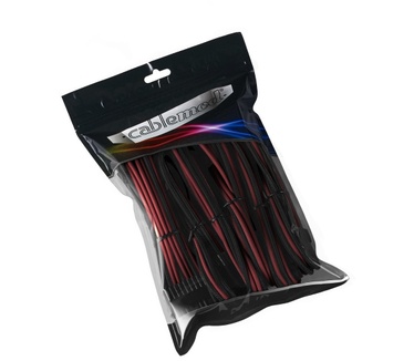 Cablemod PRO ModMesh Cable Extension Kit Zwart/Bloedrood Rood, Zwart