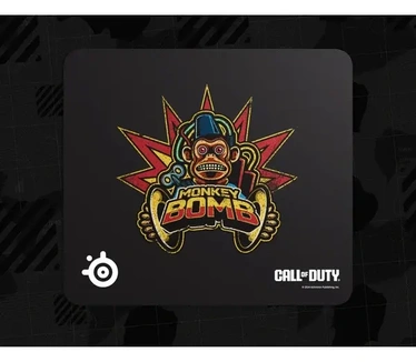 Steelseries QcK muismat - Call of Duty® Monkey Bomb Edition - Limited Edition -Gratis in-game item -Slipvaste rubberen onderzijde -Optimale tracking en stabiliteit -Geoptimaliseerd voor gamingsensoren