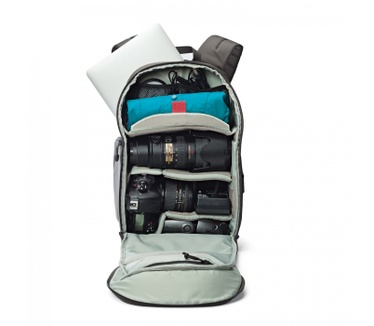 Lowepro Lowepro Transit Backpack 350 AW Slate Grey. Cameraisland.nl, de web shop voor uw digitale camera, objectief, geheugenkaart, flitser, statief, tas, filter en overige accessoires