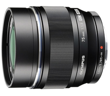 Olympus M.Zuiko Digital ED 75mm F1.8 Zwart