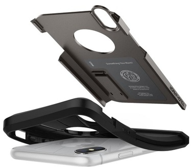 Spigen iPhone Xs Case Tough Armor (iPhone XS) Zwart