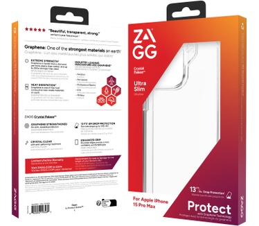 Zagg Crystal Palace (iPhone 15 Pro Max) Transparant